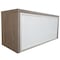We'Re It Ultra-Premium 35.5 in  Wall Mounted Storage Hutch, Single Frosted Glass Flip Up Door, Gray Oak UPHW36FG - alternate 1